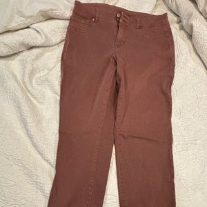 Maurice’s- burnt red jeggings. Size L